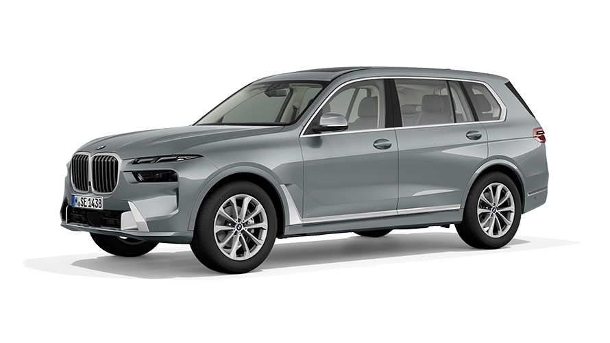 BMW X7 trefjärdedelsvy från sidan BMW X7 trefjärdedelsvy från sidan