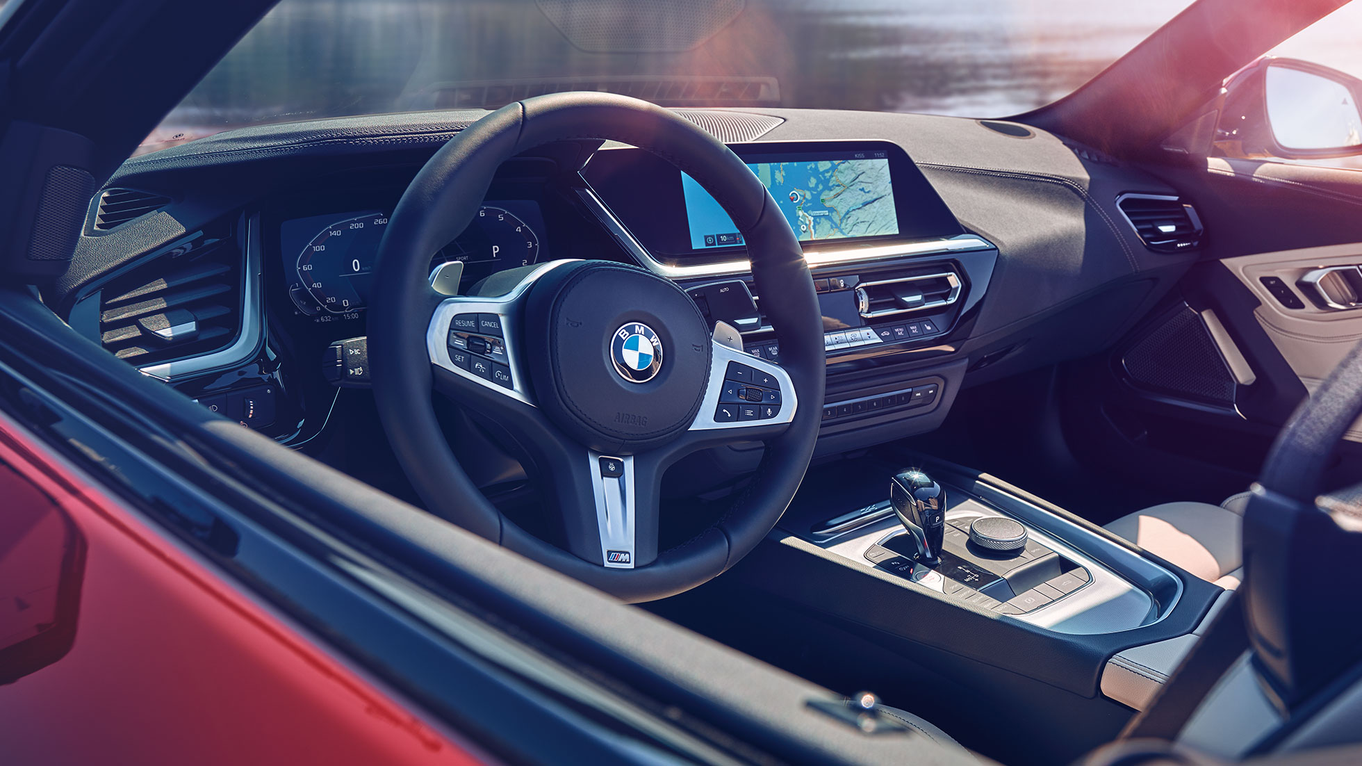 Förarplatsen i BMW Z4 Roadster Förarplatsen i BMW Z4 Roadster