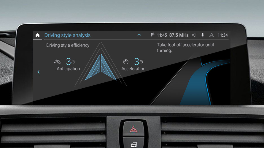Hastighetsassistenten i ECO PRO-läget BMW EfficientDynamics Hastighetsassistenten i ECO PRO-läget