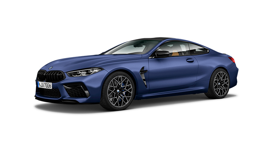 BMW M8 Competition coupé F92 2019, snett från sidan BMW M8 Competition coupé F92 2019, snett från sidan