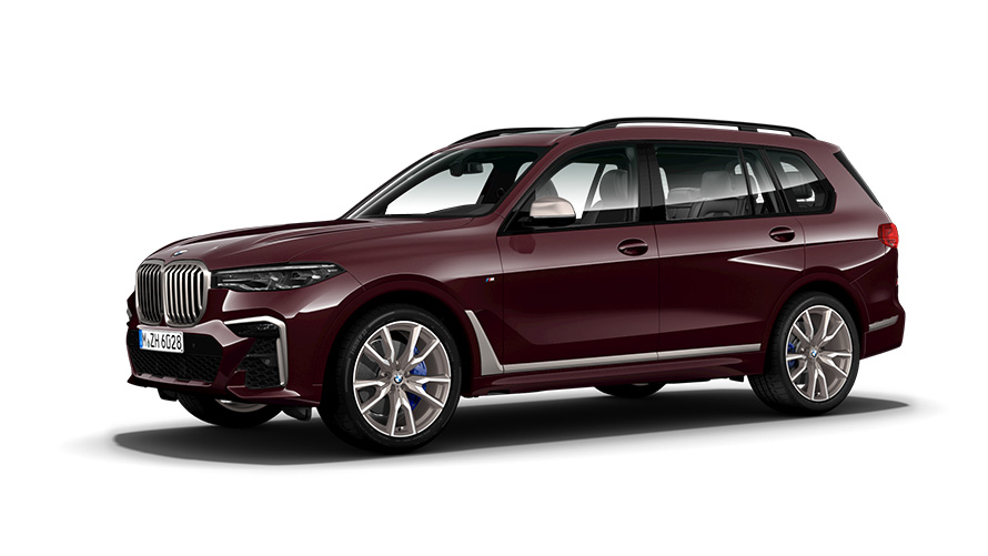 BMW X7 M50i G07 2019, snett från sidan BMW X7 M50i G07 2019, snett från sidan
