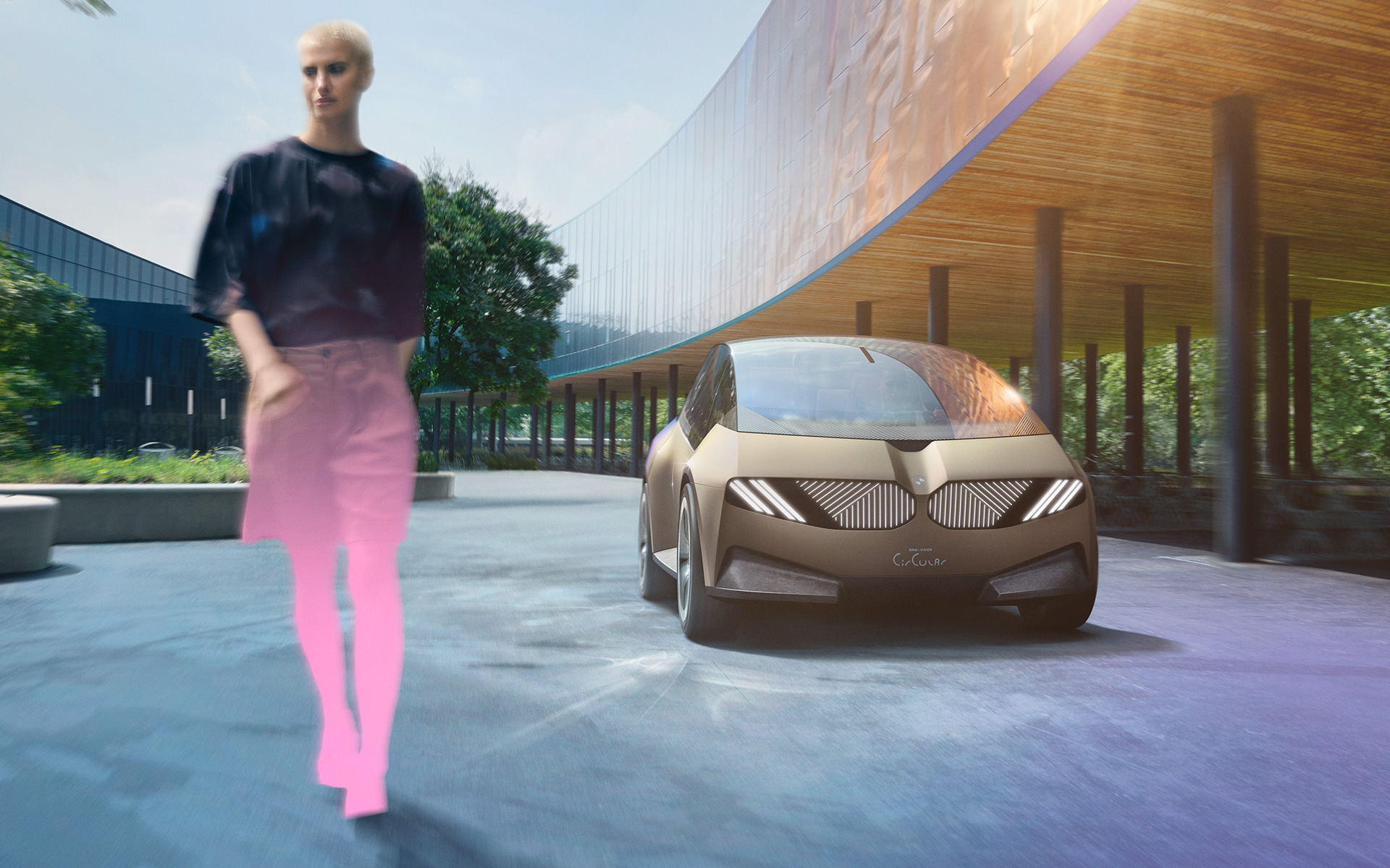 BMW i Vision Circular 2021 visionsfordon impression 1
