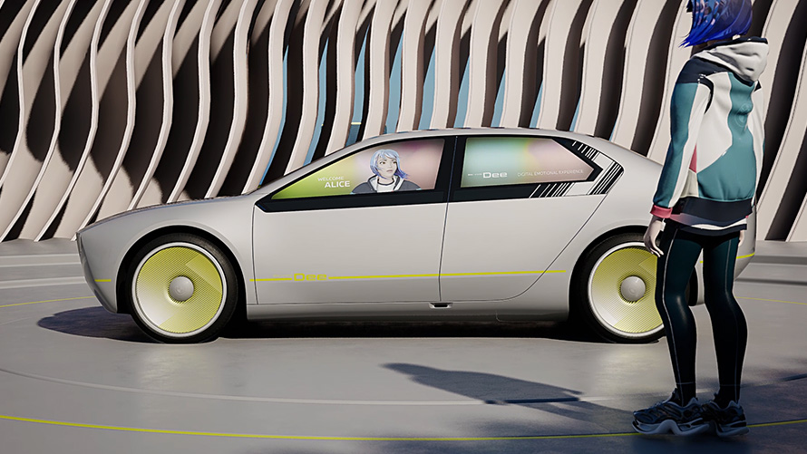 BMW i Vision Dee personlig avatar BMW i Vision Dee personlig avatar