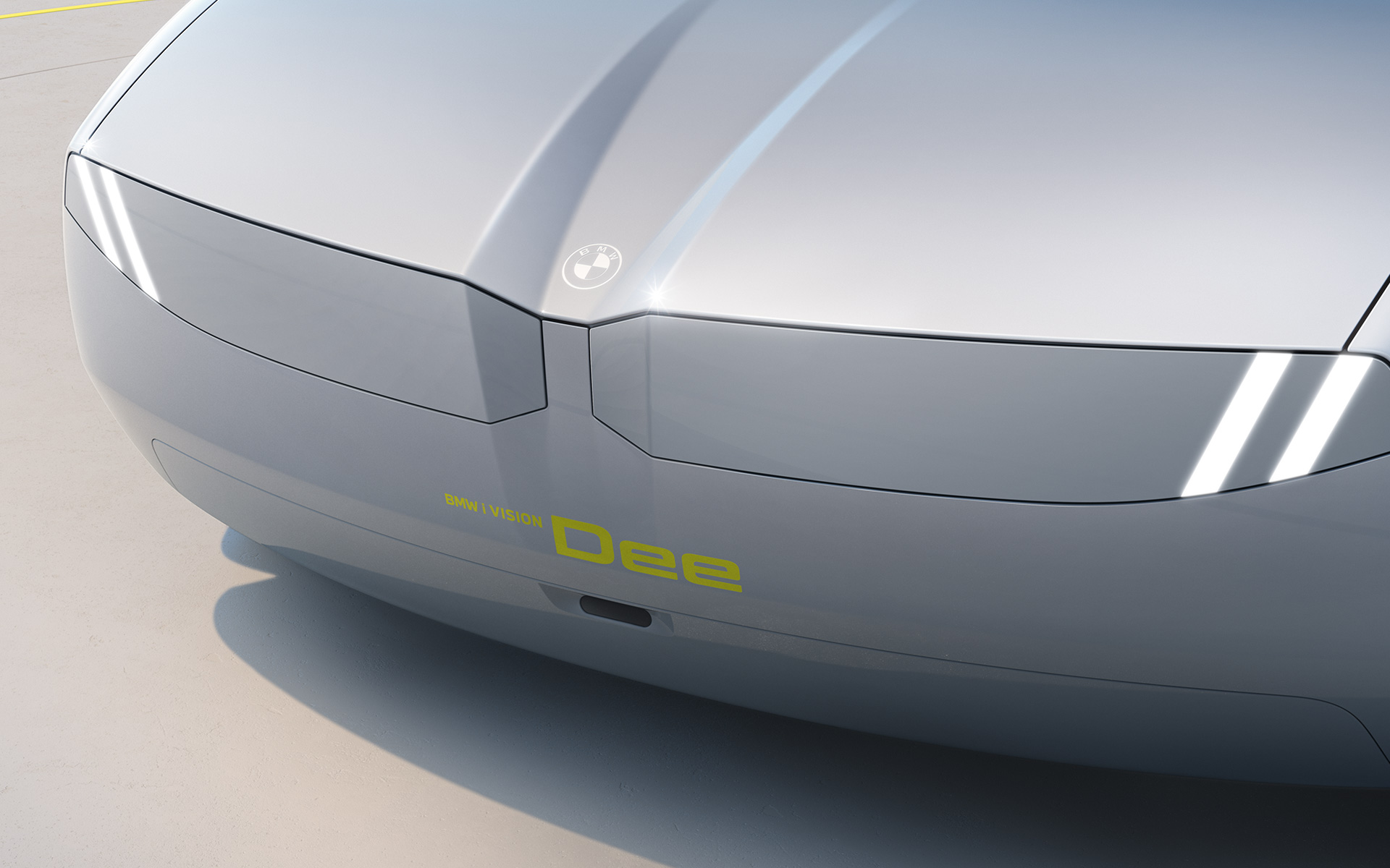 BMW i Vision Dee exteriördesign front BMW i Vision Dee visionsfordon exteriördesign framifrån