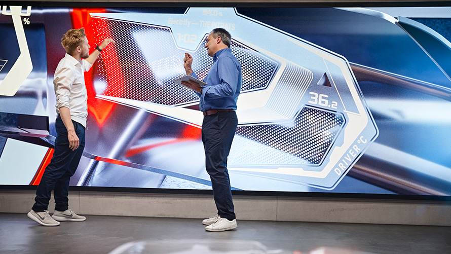 BMW Vision M NEXT, utvecklingsprocess, design BMW Vision M NEXT, utvecklingsprocess, Boost Pod, design, ingenjörer i utbyte
