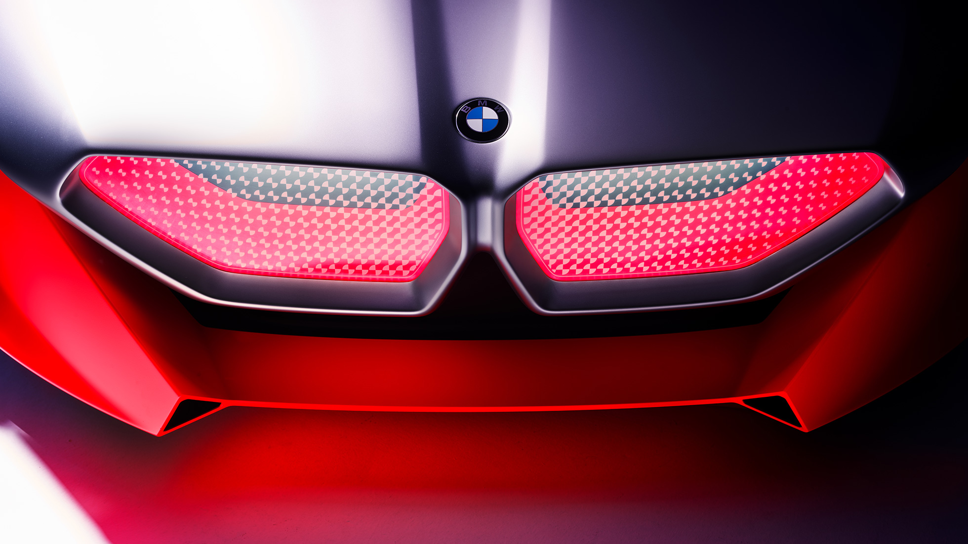 BMW Vision M NEXT, exteriör, BMW dubbelnjure BMW Vision M NEXT, närbild, exteriör, BMW dubbelnjure