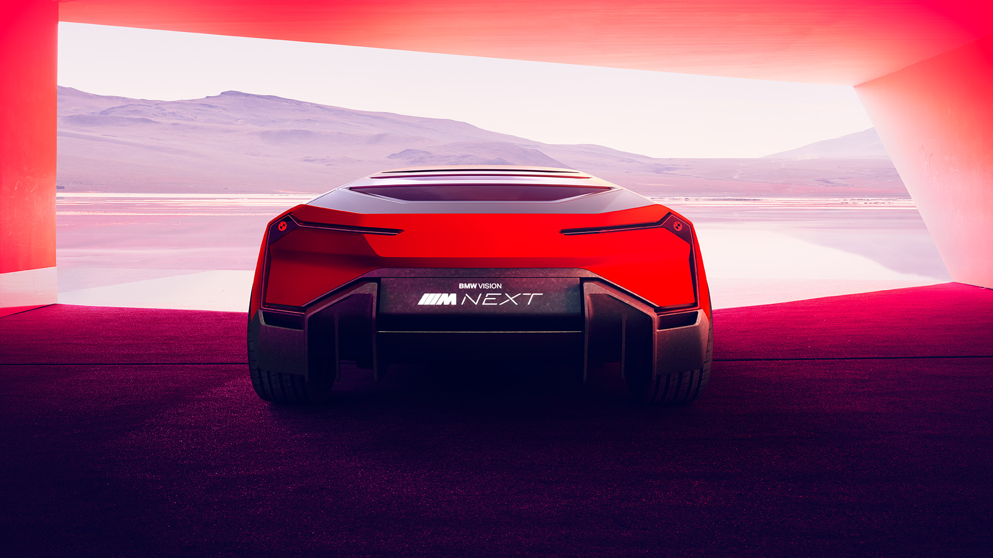 BMW Vision M NEXT, sedd bakifrån BMW Vision M NEXT, sedd bakifrån, BMW M1