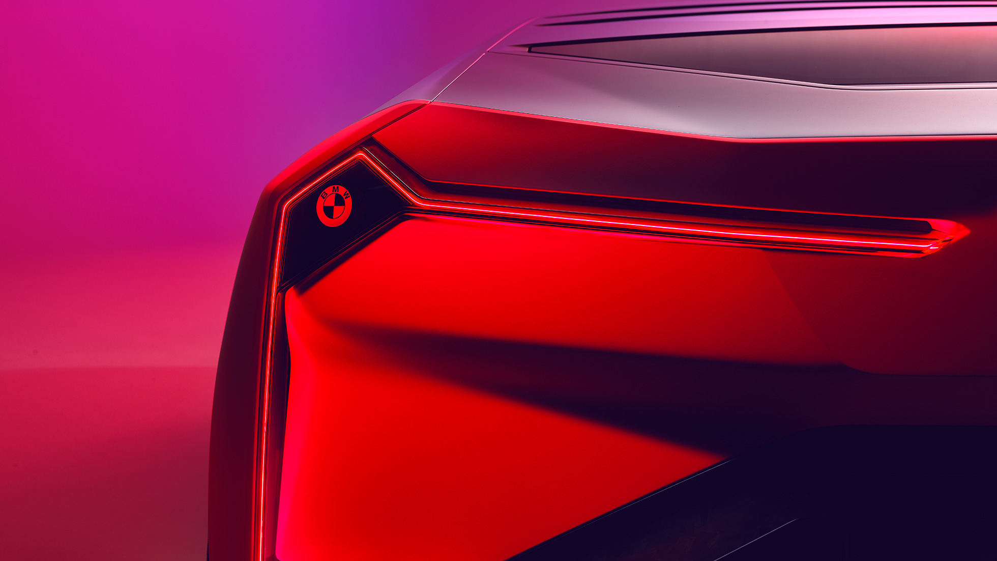BMW Vision M NEXT, sedd bakifrån BMW Vision M NEXT, sedd bakifrån, BMW Turbo