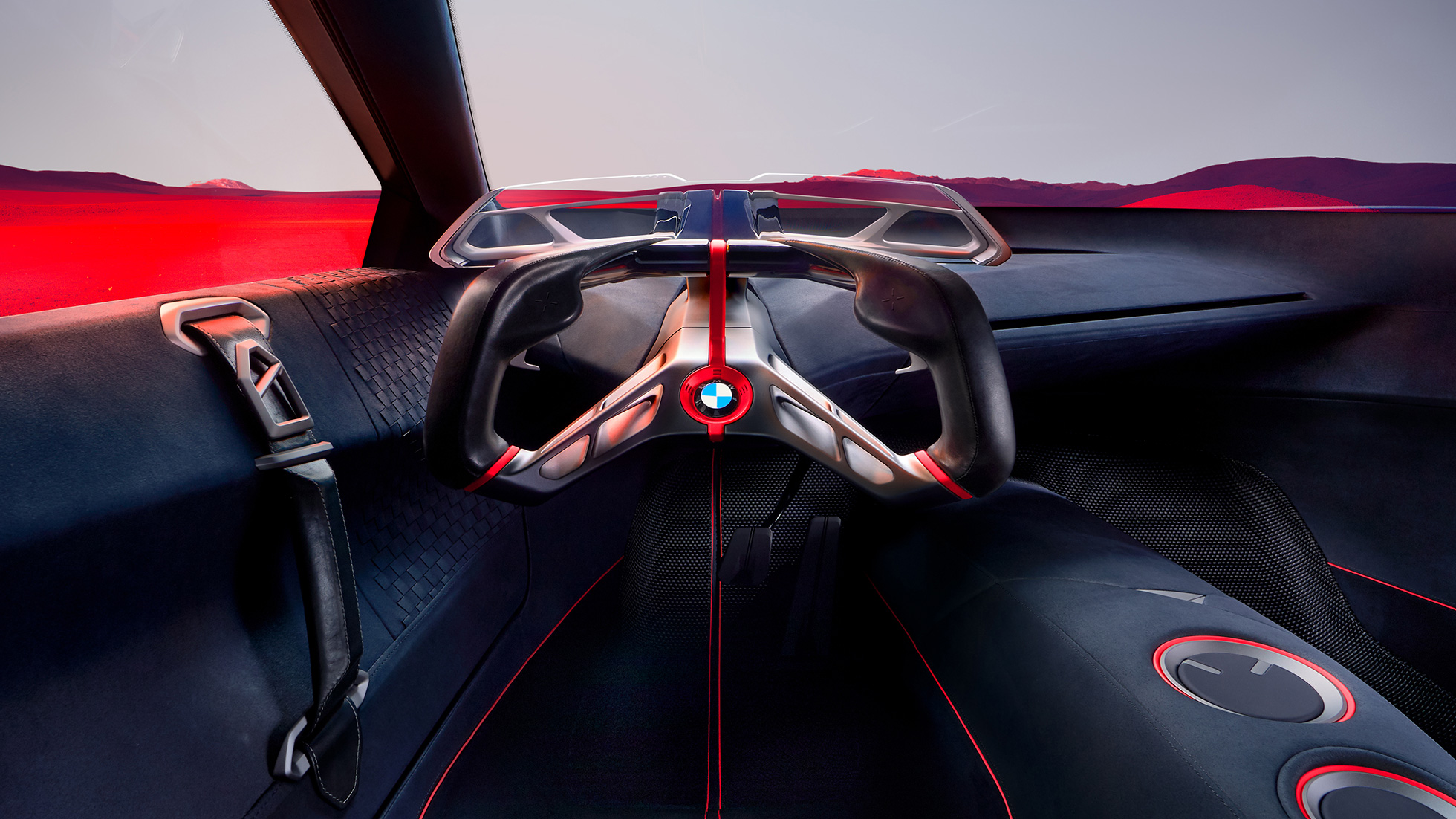 BMW Vision M NEXT, interiör BMW Vision M NEXT, interiör, design, förarplats, Boost Pod
