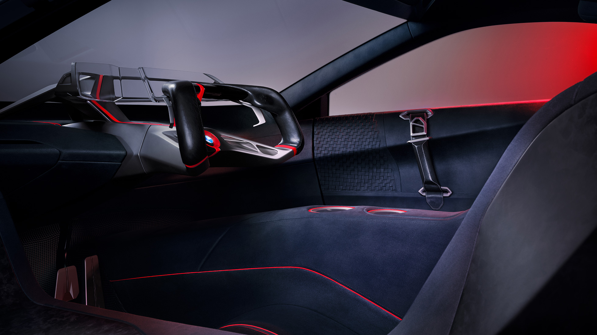 BMW Vision M NEXT, interiör BMW Vision M NEXT, interiör, design, skålad stol