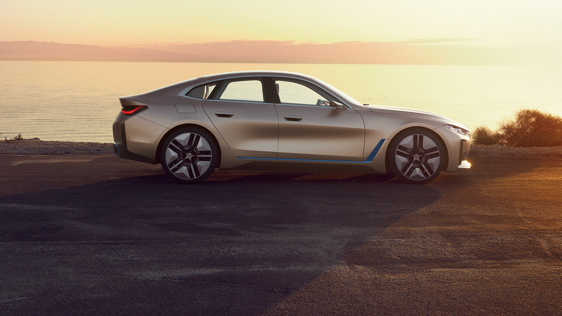 Exteriör BMW Concept i4 2020 G26 BMW Concept i4 2020 G26 Elbil helt elektriska BMW Gran Coupé Exteriör
