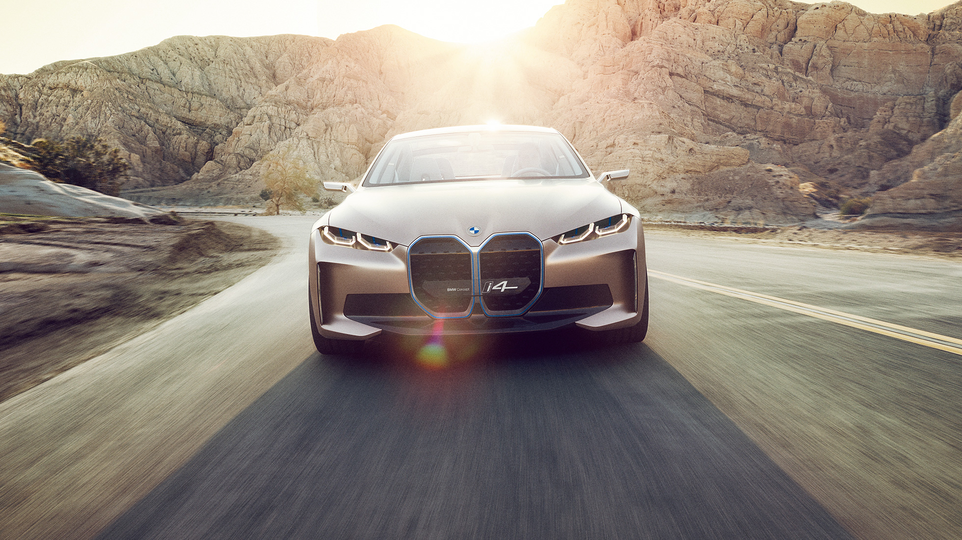 Kördynamik BMW Concept i4 2020 G26 BMW Concept i4 2020 G26 Elbil helt elektriska BMW Gran Coupé Kördynamik räckvidd