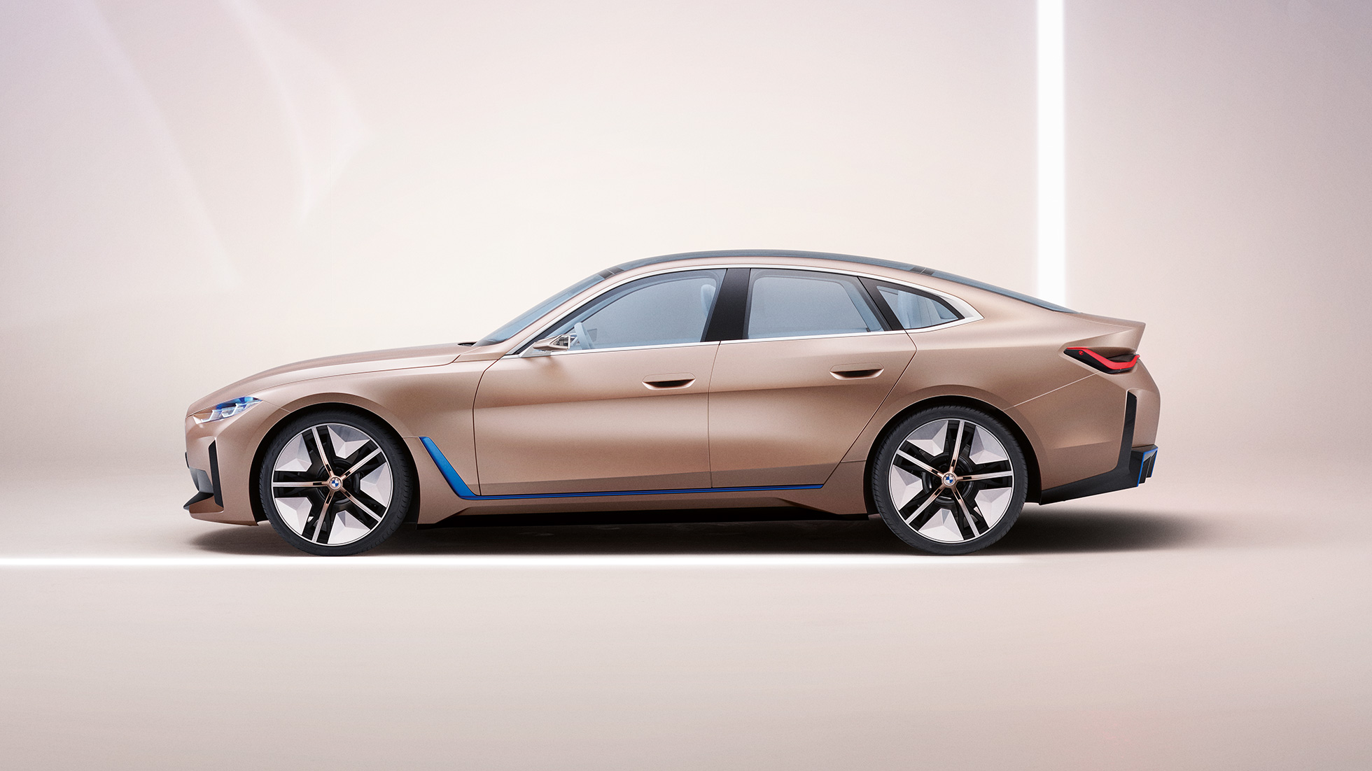 Exteriör 3 BMW Concept i4 2020 G26 Exteriör 3 BMW Concept i4 2020 G26 Elbil helt elektriska BMW Gran Coupé