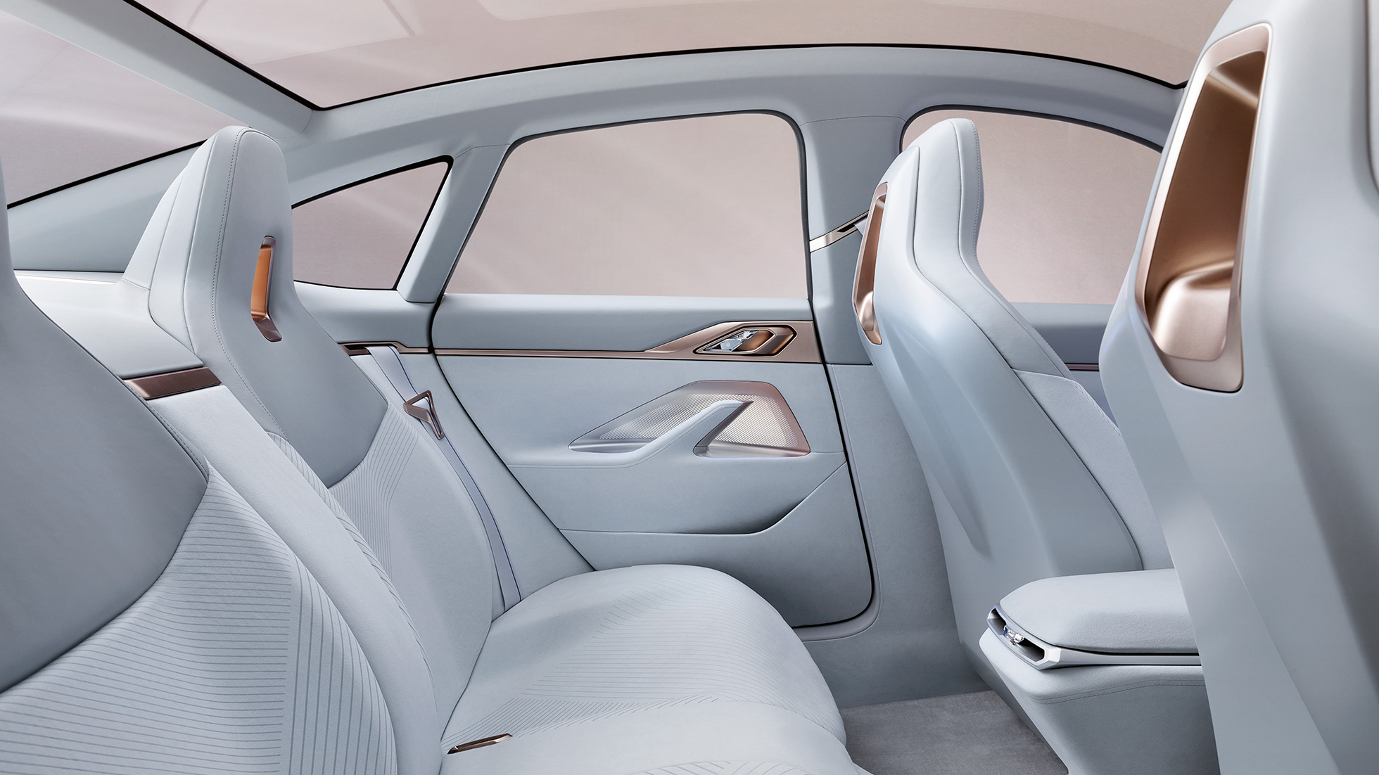 Interiör 3 BMW Concept i4 2020 G26 Interiör 3 BMW Concept i4 2020 G26 Elbil helt elektriska BMW Gran Coupé