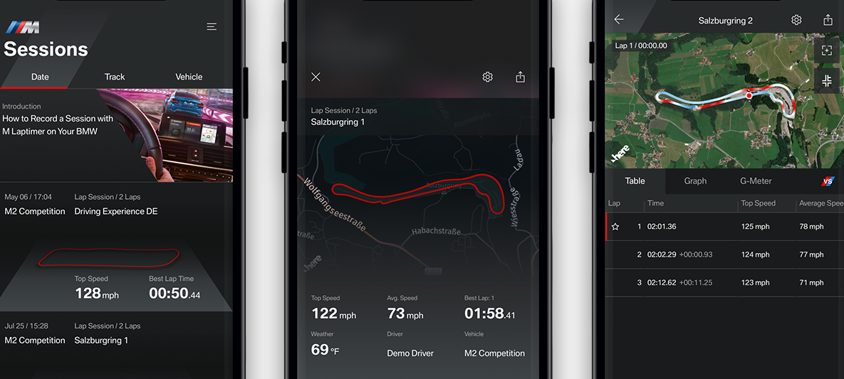 Appen BMW M Laptimer BMW Appar BMW M Laptimer-appen