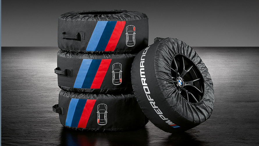 M Performance däckväskor BMW höst- och vintertillbehör M Performance däckväskor