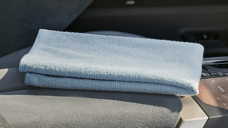 Mikrofiberduk invändig utrustning BMW höst- och vintertillbehör mikrofiberduk invändig utrustning
