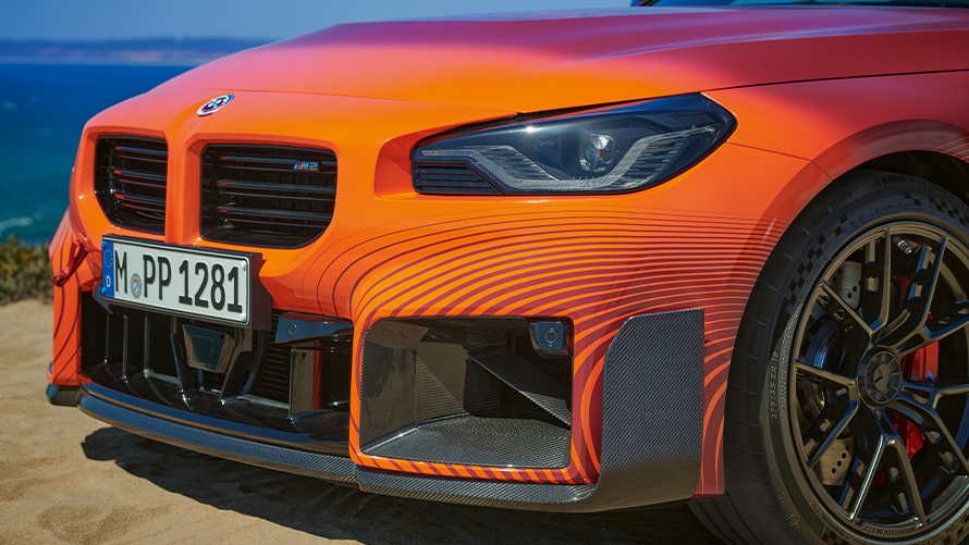 M Performance frontsplitter kolfiber vänster BMW M Performance Parts BMW G87 M Performance frontsplitter kolfiber vänster