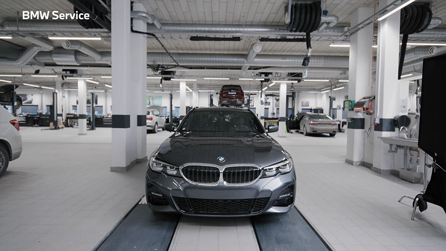 BMW Service vindruta BMW Service BMW verkstad film vindruta
