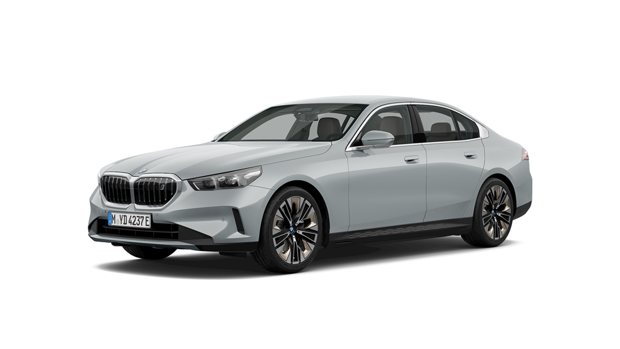BMW i5 Sedan trefjärdedelsvy från sidan BMW i5 Sedan trefjärdedelsvy från sidan