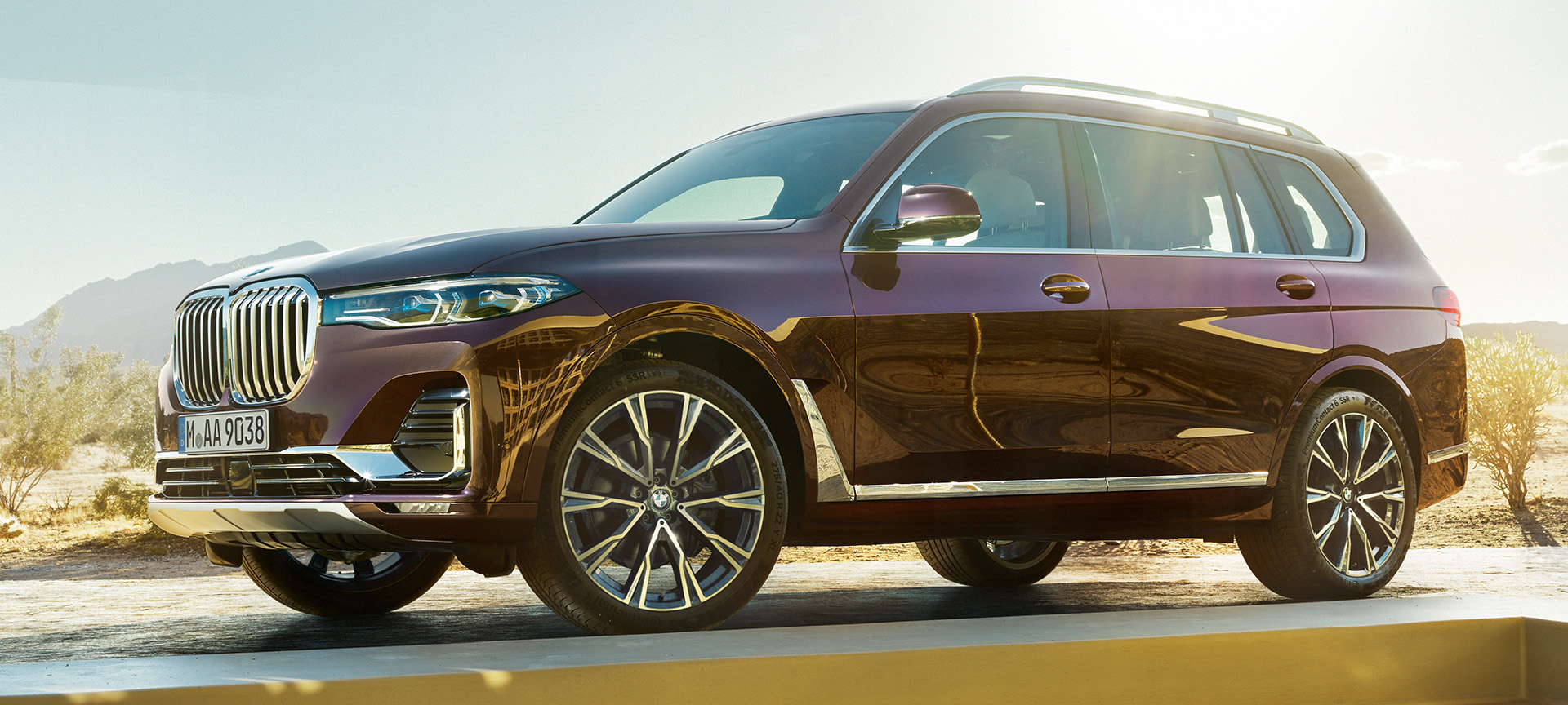 BMW X7, framifrån BMW X7, framifrån
