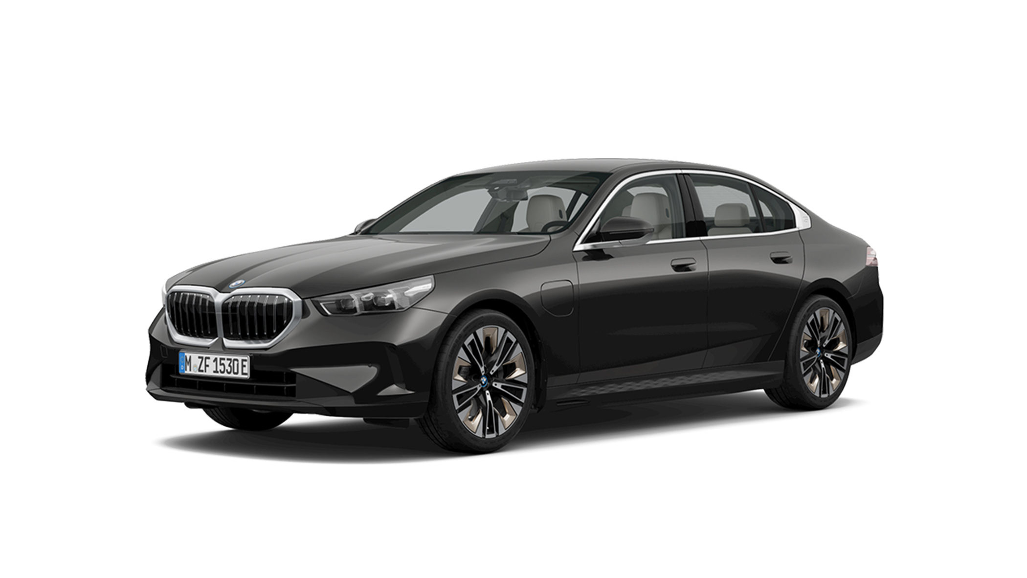 BMW 530e Sedan trefjärdedelsvy från sidan BMW 530e Sedan trefjärdedelsvy från sidan
