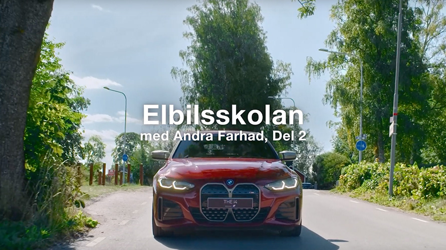 BMW i4, elbilsskola med Andra Farhad. BMW i4, elbilsskola med Andra Farhad.