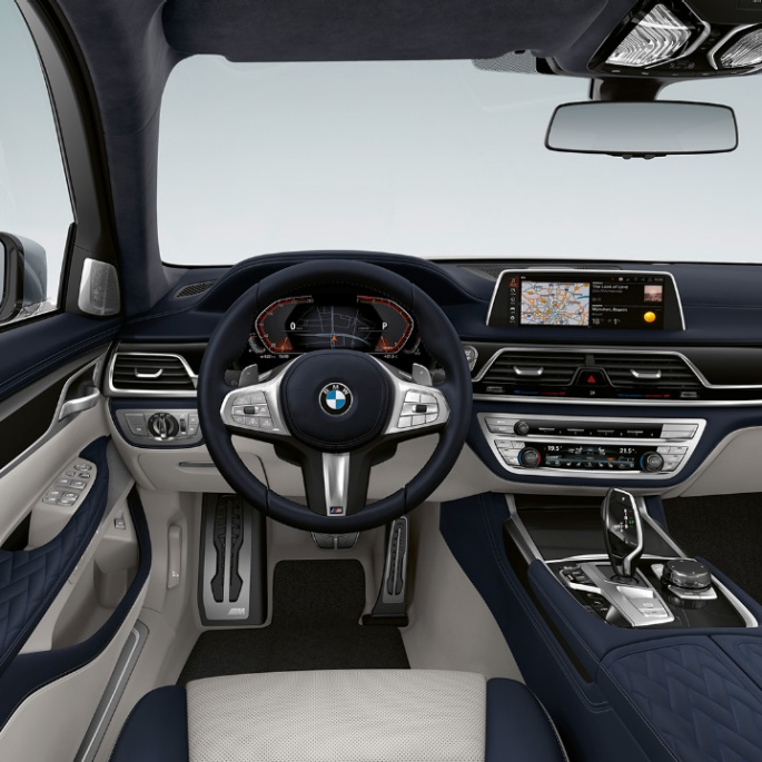 BMW 7-serie sedan M Sportpaket, interiör BMW 7-serie sedan M Sportpaket interiör