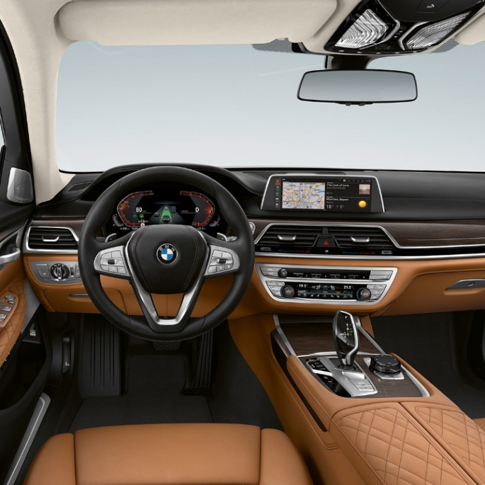 BMW 7-serie sedan med exteriördesignen Pure Excellence, interiör BMW 7-serie sedan med exteriördesignen Pure Excellence-interiör